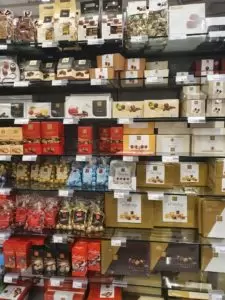 Different types of chocolate 