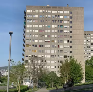 Concrete building A building made out of Concrete