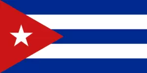 The flag of Cuba