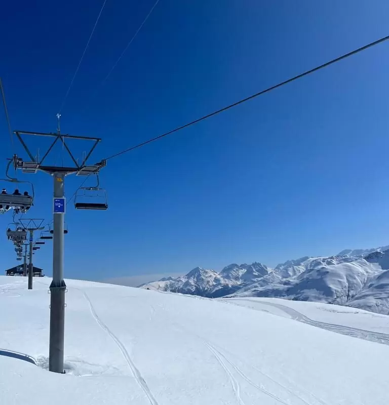 Picture out of the ski lift in Andermatt.