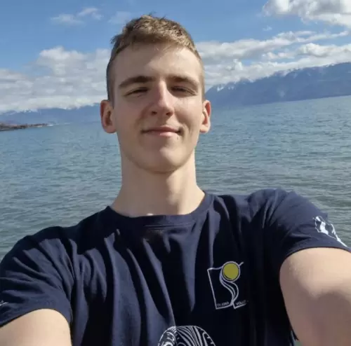 Portrait Mykola Zakatnyi, fled from Ukraine, currently in Switzerland