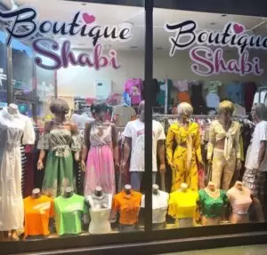 This is a picture from Rinesa from a boutique in Peja, Albania.