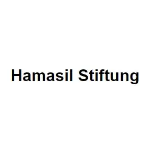 Hamasil Stiftung Logo featuring the words of the foundation in black color on top of a white background.