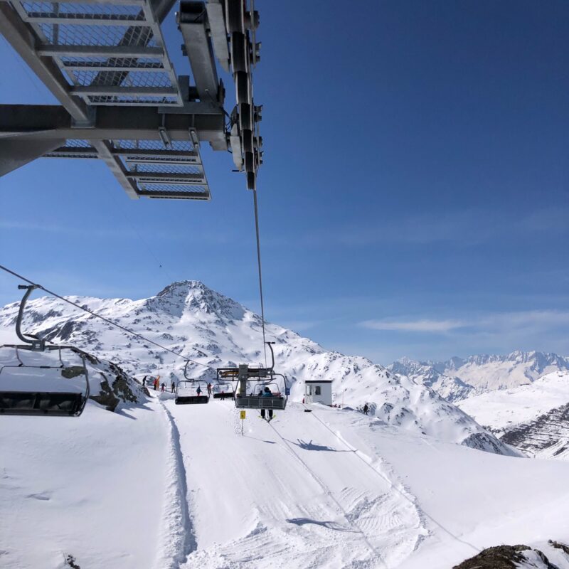 Picture out of the ski lift in Andermatt.