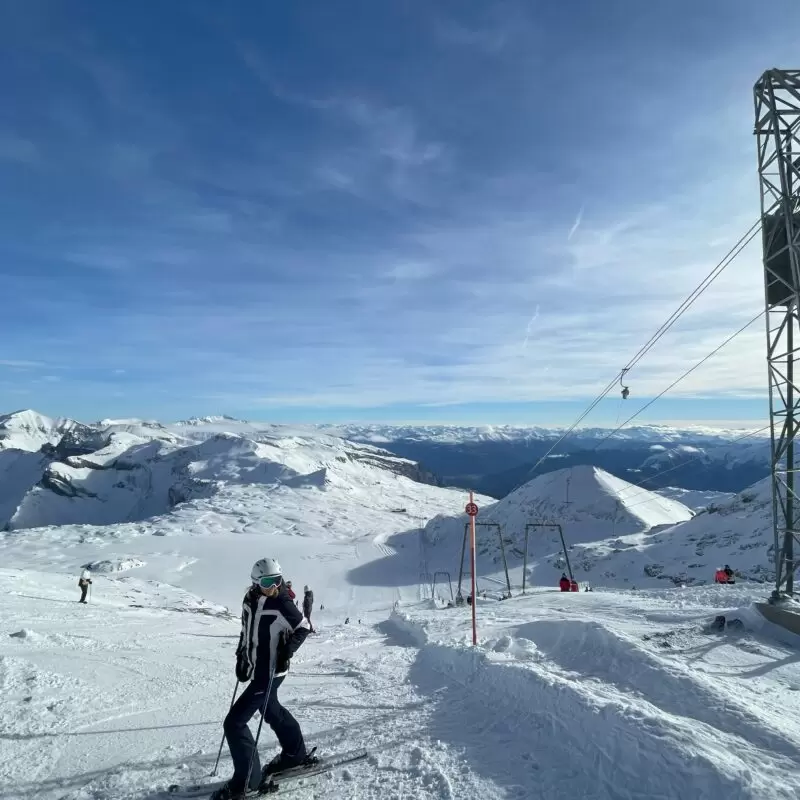 Picture of the view over the Vorab Glacier in Laax.