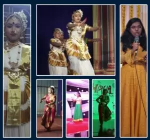 Malavika as a singer and dancer.