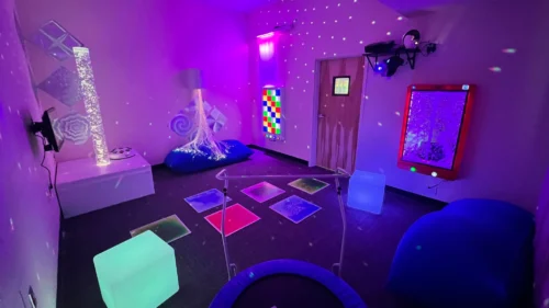 Sensory room for training autistic people.
