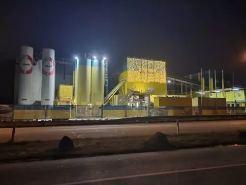 Recycling collection point, Construction waste processing center EbiMIK, Ebirec in Rümlang, CH