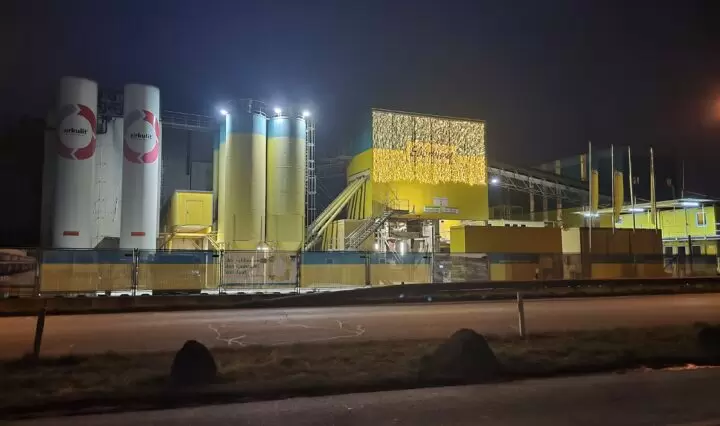 Recycling collection point, Construction waste processing center EbiMIK, Ebirec in Rümlang, CH