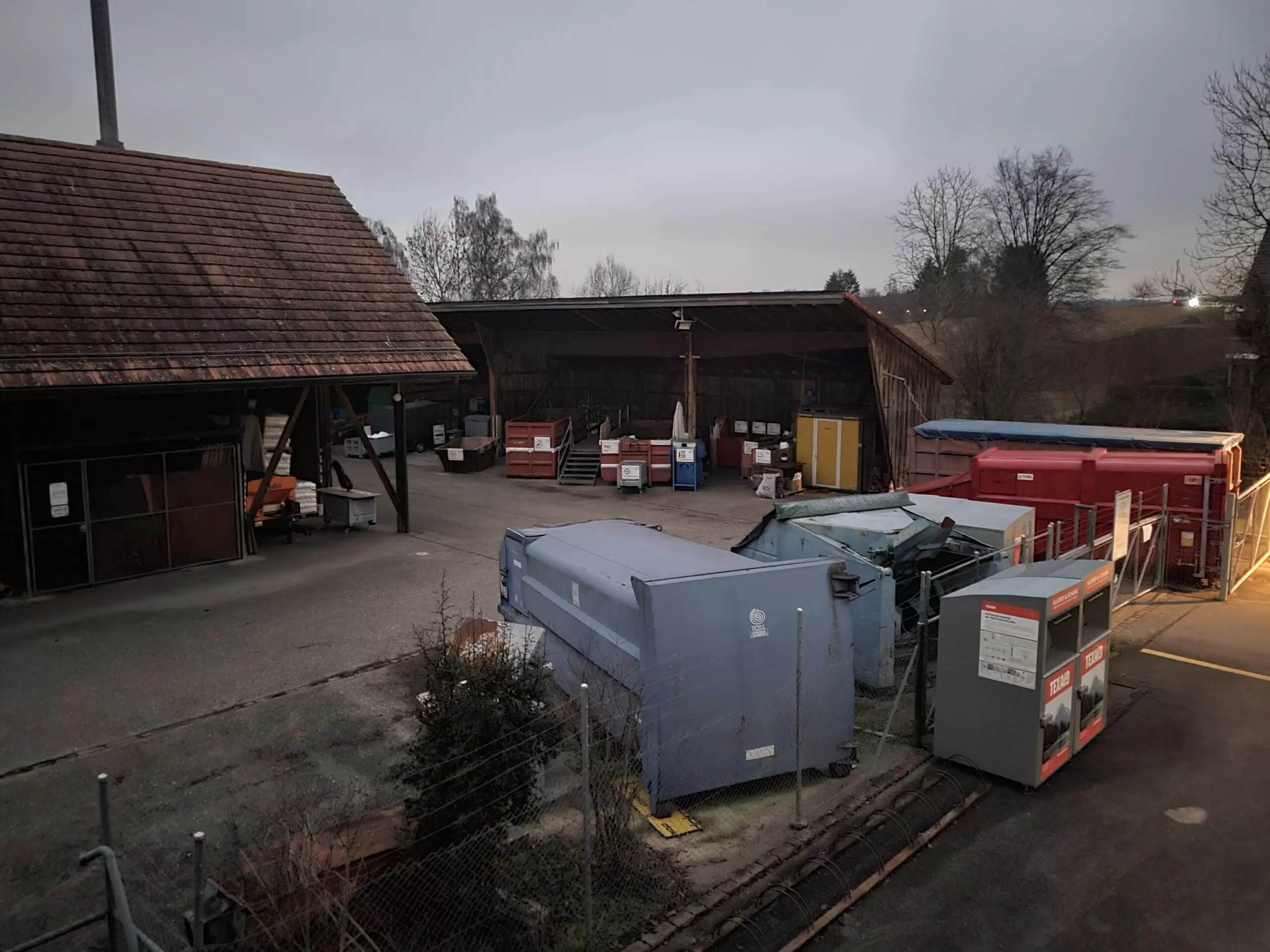 Recycling collection point