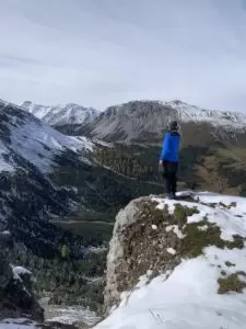 Valley and mountain in Graubünden, Switzerland